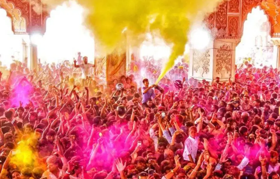 Holi Celebration in Jaipur with Elefantastic Elephant Stay